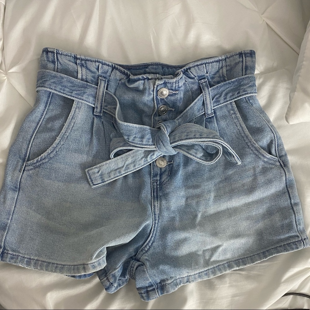 NWT AEO paperbag mom jean shorts